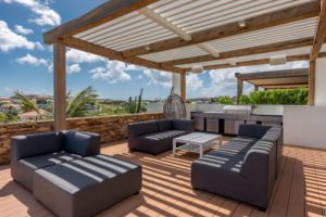 The real estate agent of Curacao offers: Very luxurious villa with an amazing view over Spanish Water,  Willemstad