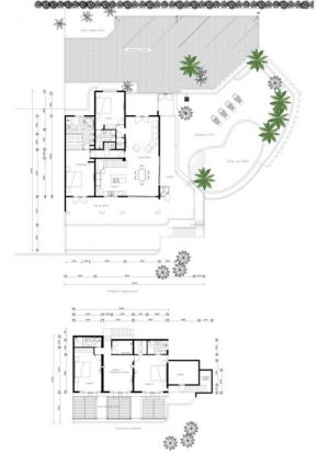 The real estate agent of Curacao offers: Unique two-story apartment for sale Piscadera Curacao,  Piscadera - plattegrond