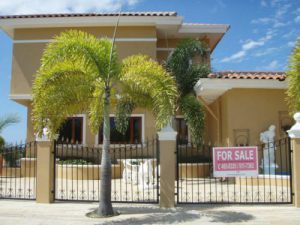 The real estate agent of Curacao offers: Unique villa including a pool, private beach and jetty on Jan Sofat,  Willemstad