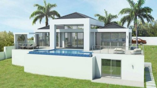 blue Bay Curacao: for sale modern house with infinity pool
