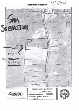 San Sebastiaan Curacao building land for sale,  San sebastiaan - plattegrond