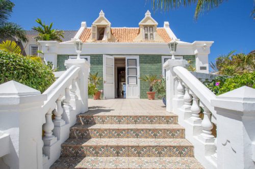 Pietermaai Curacao beautiful waterfront monument villa for sale,  Pietermaai