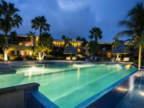 Brakkeput Curacao La Maya Beach appartement te koop met strand en zwembad goed verhuurbaar,  La maya beach resort